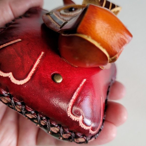 Horse Leather Wristlet Wallet Change Coin Purse Zip Closure Charm Western Pony - Picture 9 of 16